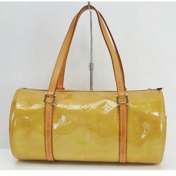 Authentic LOUIS VUITTON Bedford Beige Vernis Leather Hand B… - Picture 15 of 17